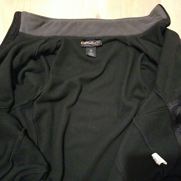 Free Country Large Black Zip Up Sweater - Picture 7 of 10